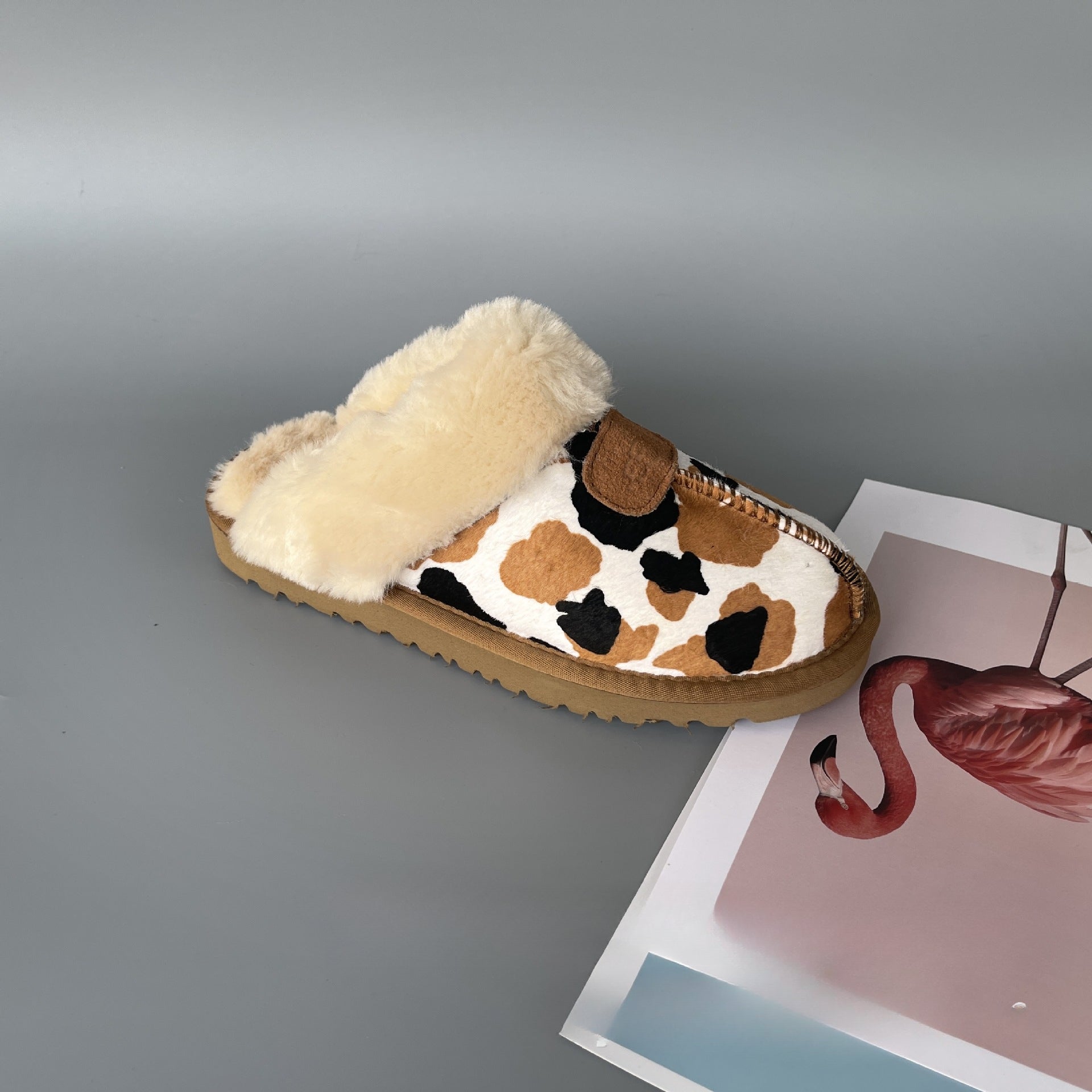 Wholesale Winter Flat Bottom Anti Slip EVA Cotton Slippers